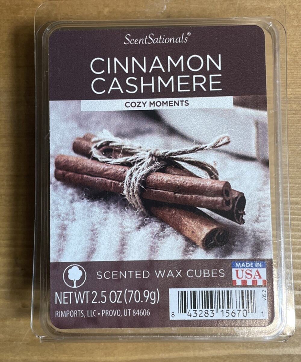 ScentSationals CINNAMON CASHMERE Scented WAX Melts / 1 Pack / 2.5 Oz Each NEW
